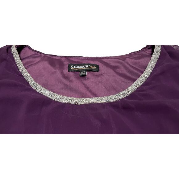 GLAMOUR NIGHTS CAPE MIDI DRESS, WOMENS, 20, WINE, SLEEVELESS, CHIFFON & VELOUR - Picture 2 of 10